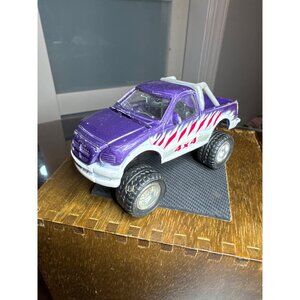 Soma 1998 Purple & White Mighty Wheels 4x4 Truck Openable Hood & Roll Bar  60-21